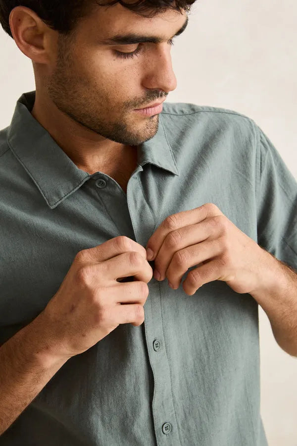 Rhythm Mens Woven Classic Linen