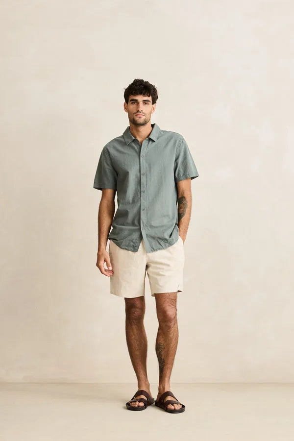 Rhythm Mens Woven Classic Linen