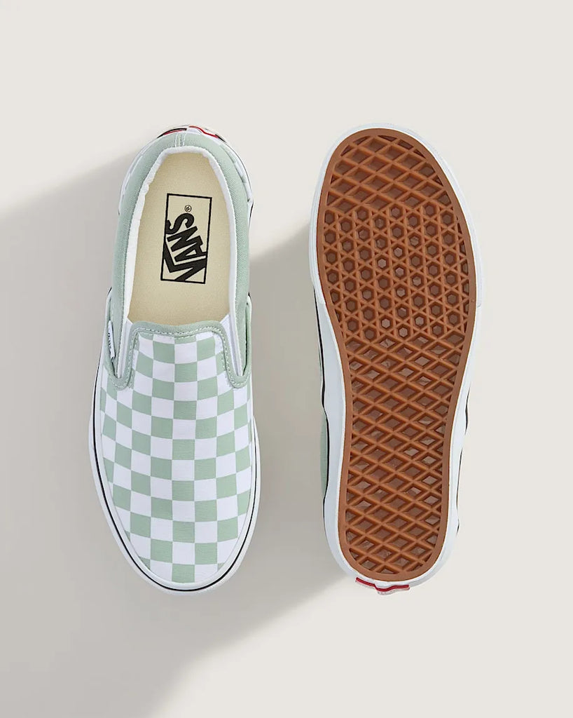 Vans Womens Shoes Color Theory Classic Slip-On Checkerboard