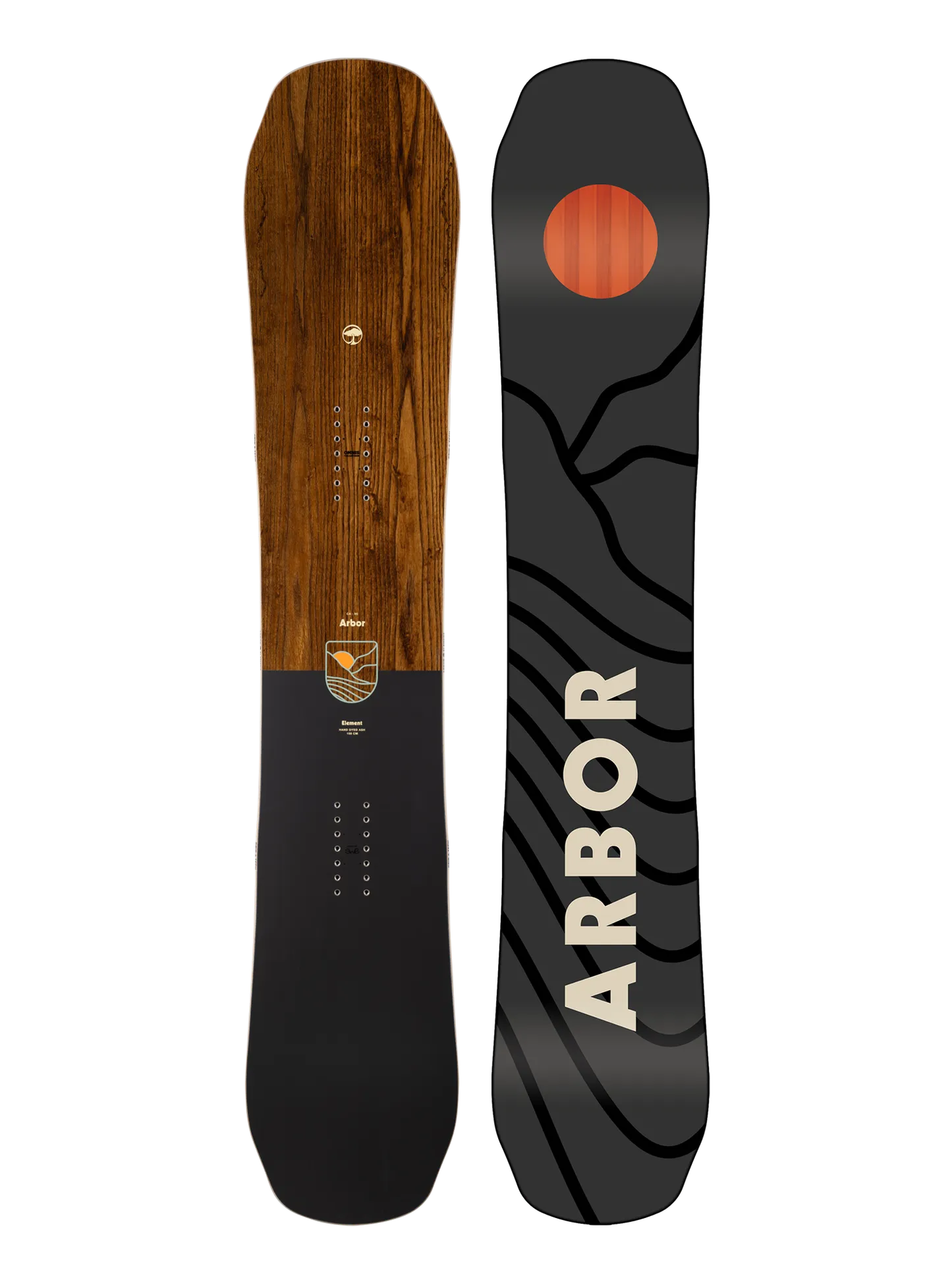 ARBOR snowboard ELEMENT 152cm ハワイアンコアウッド