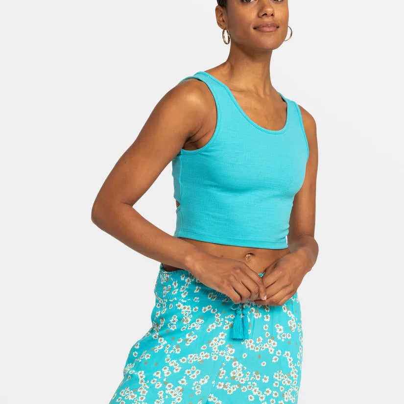 Roxy Womens Tank Top Good Keepsake Cropped