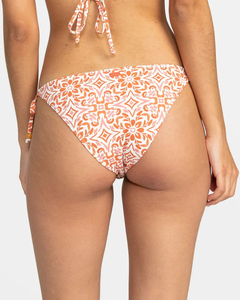 Roxy Womens Bikini Bottoms Fresco Tile Moderate Side Tie