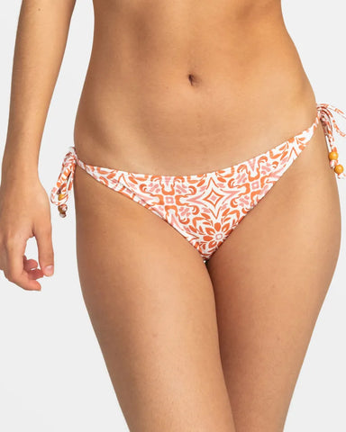 Roxy Womens Bikini Bottoms Fresco Tile Moderate Side Tie