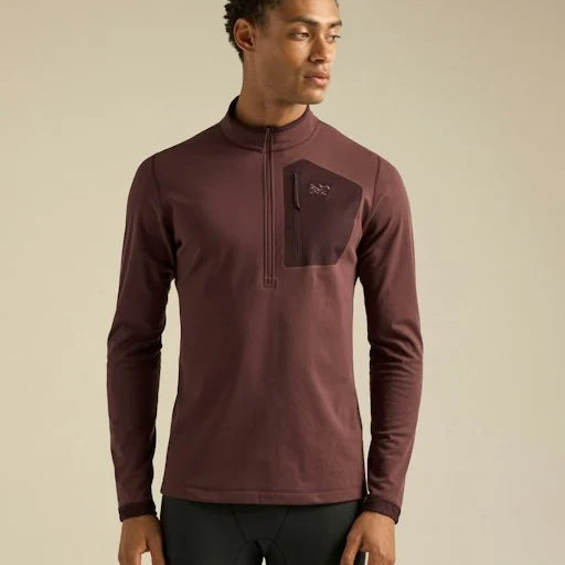 Arc'teryx Mens Base Layers Rho SV Zip Neck