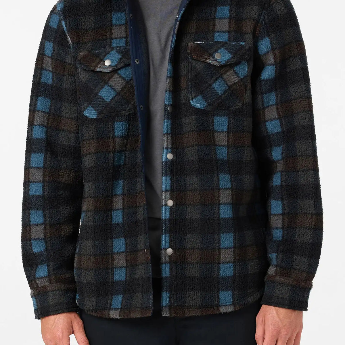 Oneill Mens Shirt Glacier Plaid High Pile