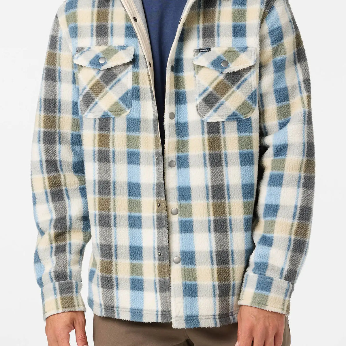 Oneill Mens Shirt Glacier Plaid High Pile
