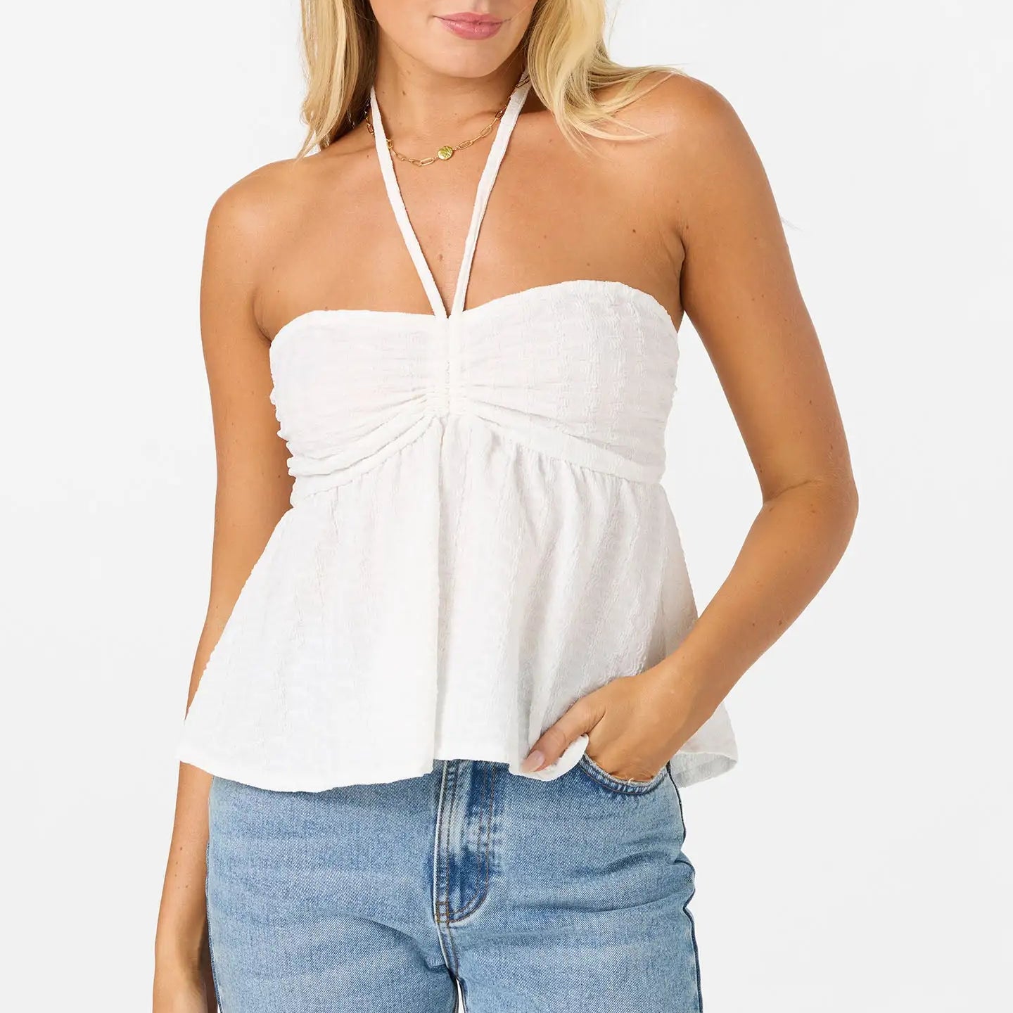Oneill Womens Tank Top Junie Halter Top