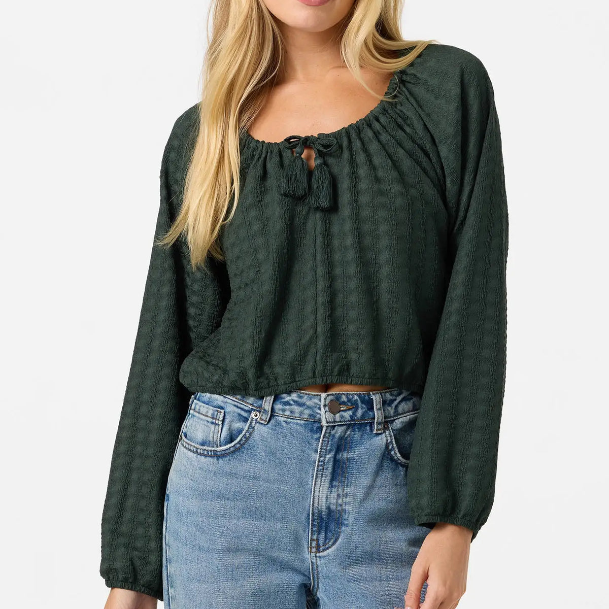 Oneill Womens Shirt Cami Knit Long Sleeve Top