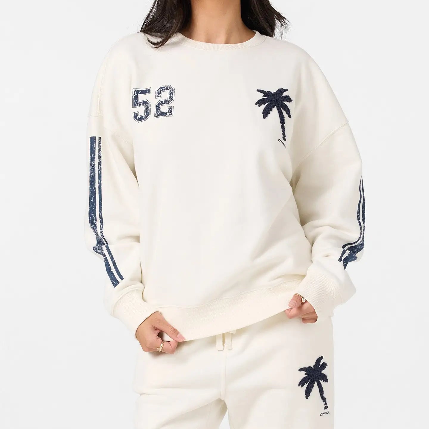Oneill Womens Sweatshirt Team Oversized Crew Neck Fleece