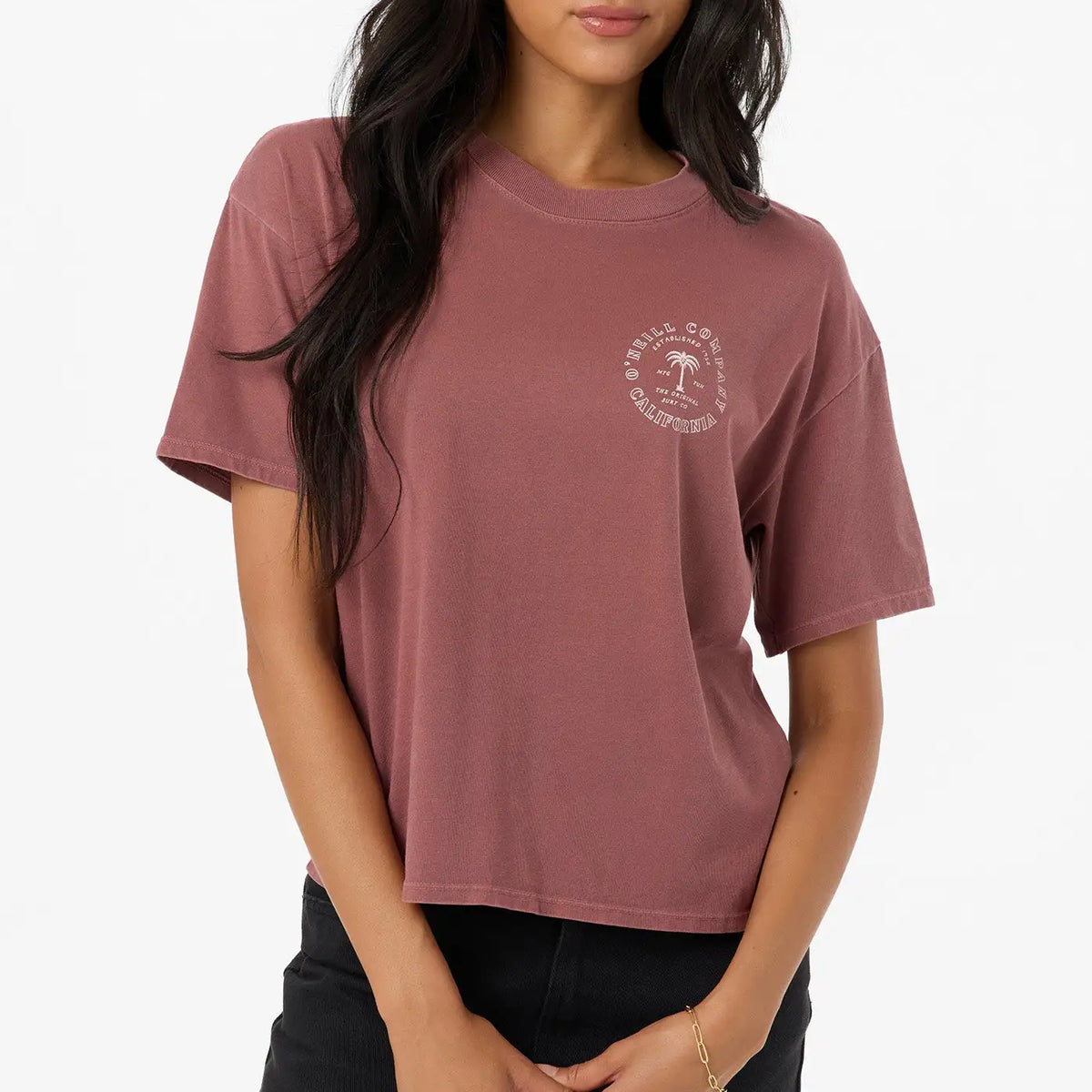 Oneill Womens Shirt O'Riginals Circle Surf Co. Easy Tee