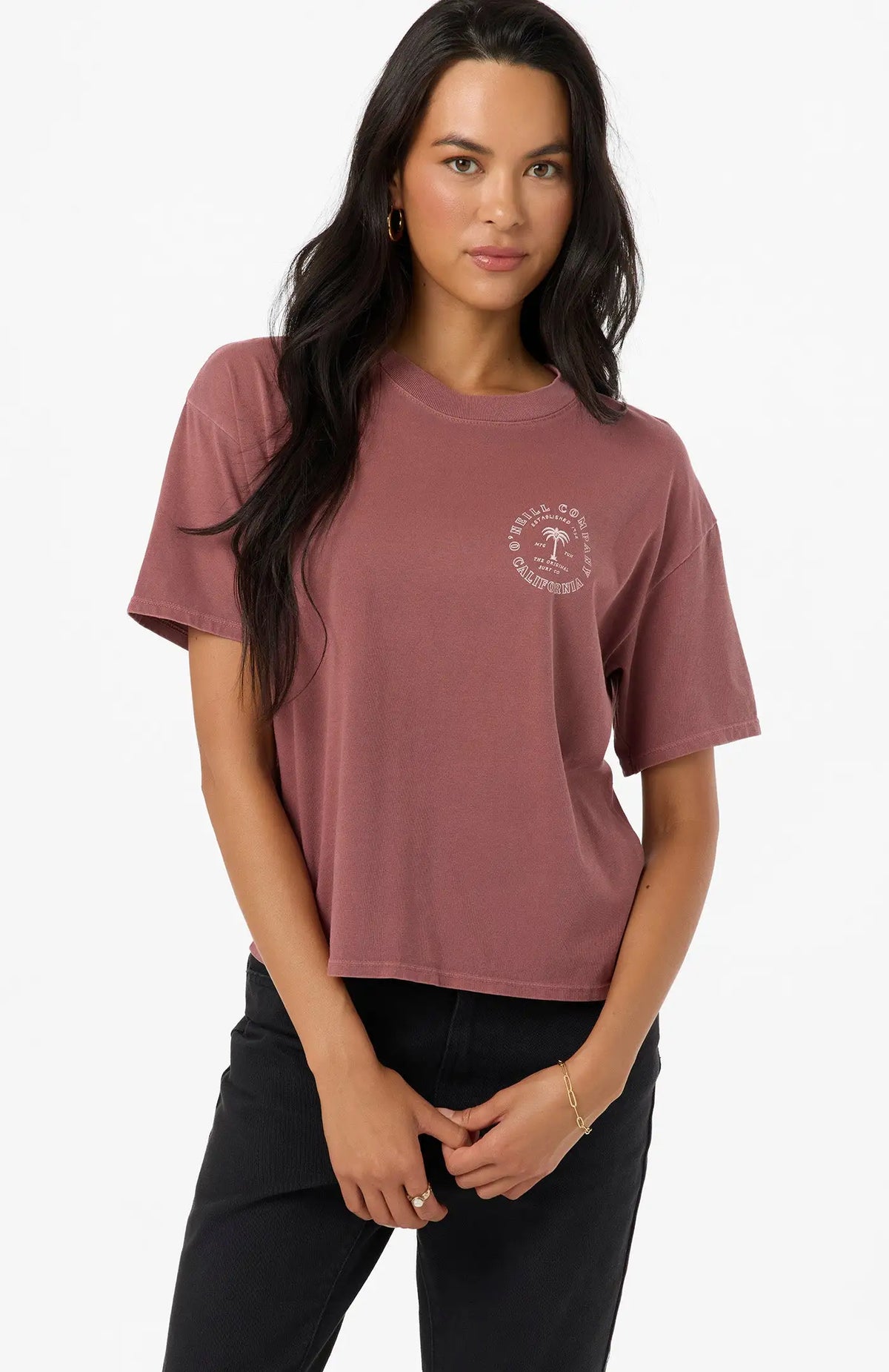 Oneill Womens Shirt O'Riginals Circle Surf Co. Easy Tee