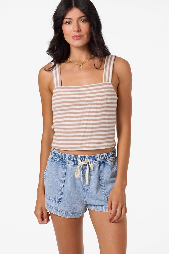 Oneill Womens Tank Top Vanessa Stripe Sleeveless Top