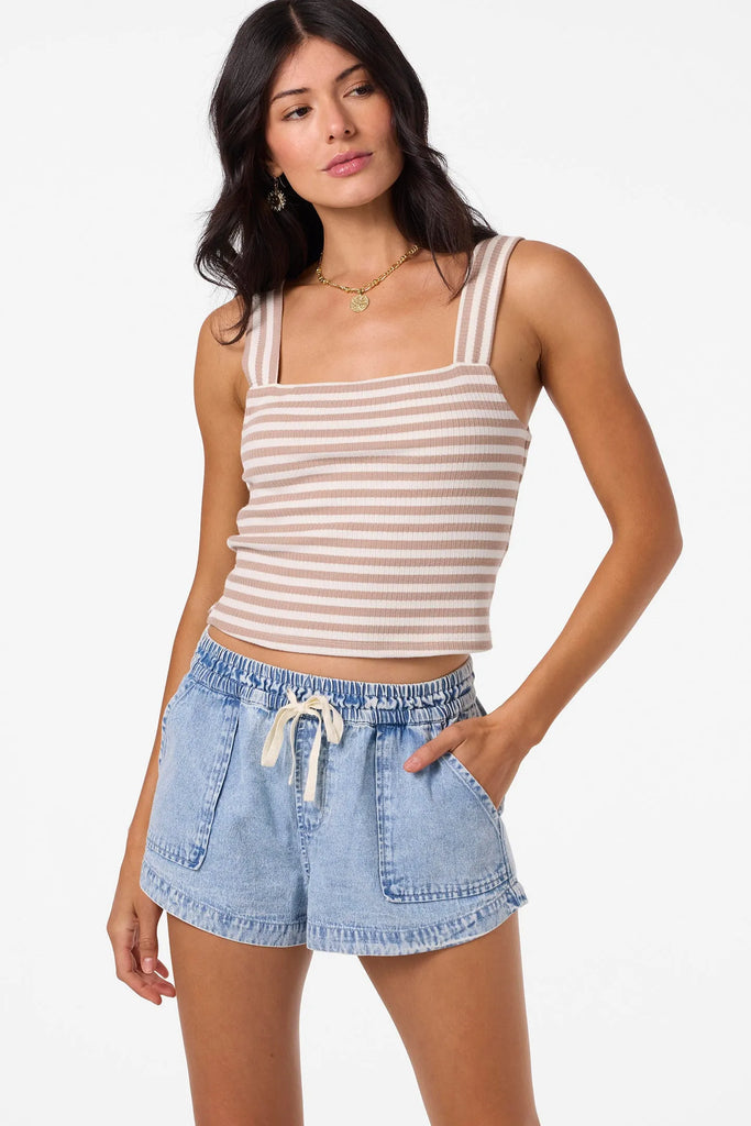 Oneill Womens Tank Top Vanessa Stripe Sleeveless Top
