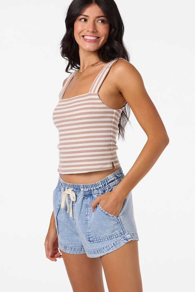Oneill Womens Tank Top Vanessa Stripe Sleeveless Top