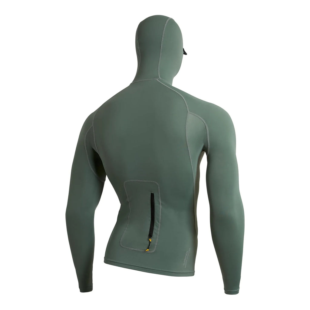 Florence Marine X Mens Rashguard Long Sleeve Utility Pocket Hooded