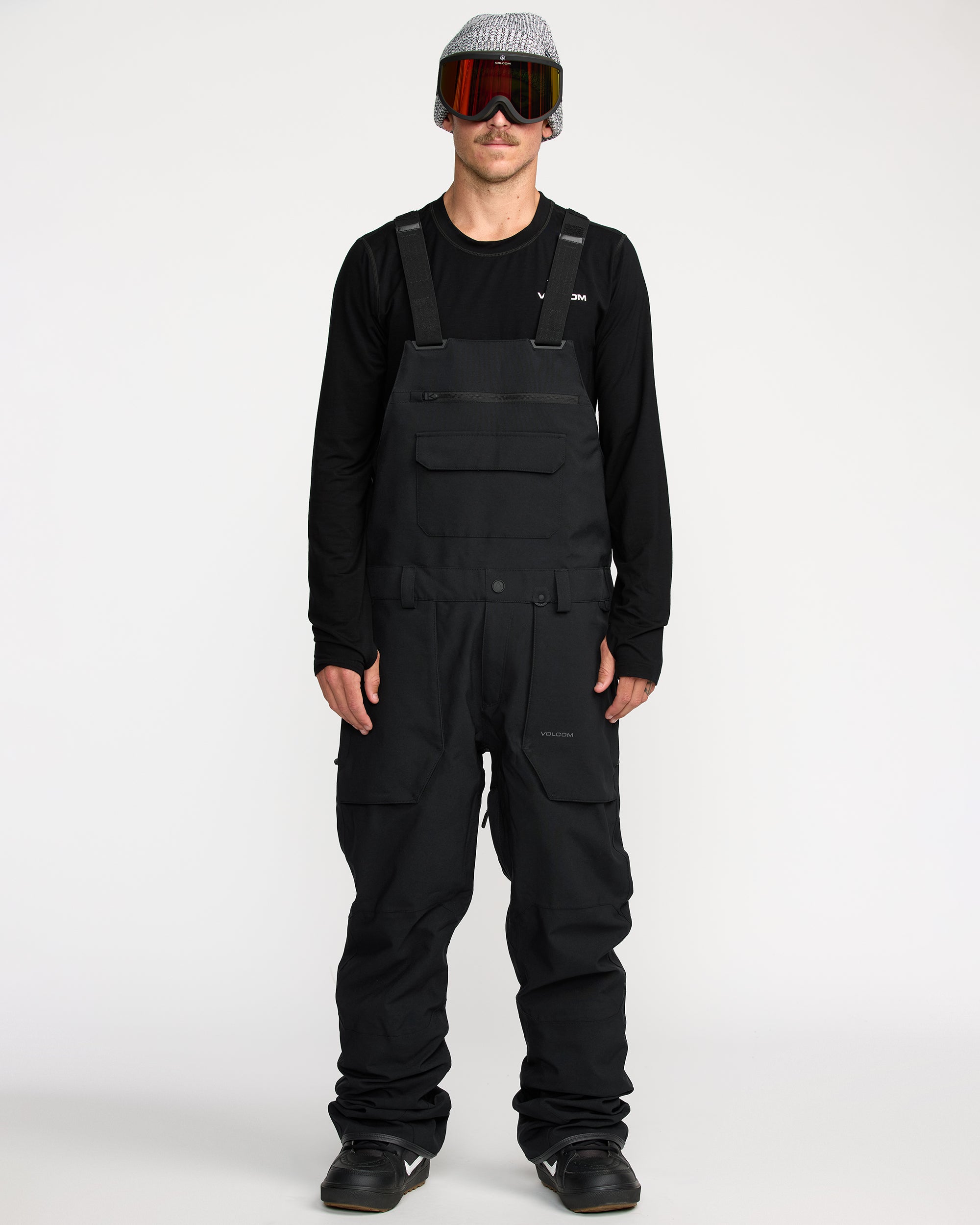 VOLCOM Mens Roan Bib Overalls Black ビブ G1352608_BLK_OM-F.jpg?v=1760721811