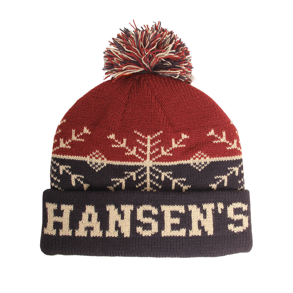 Hansen Beanie Hansen Snow Toboggan Vintage Cuffed Knit display picture 1