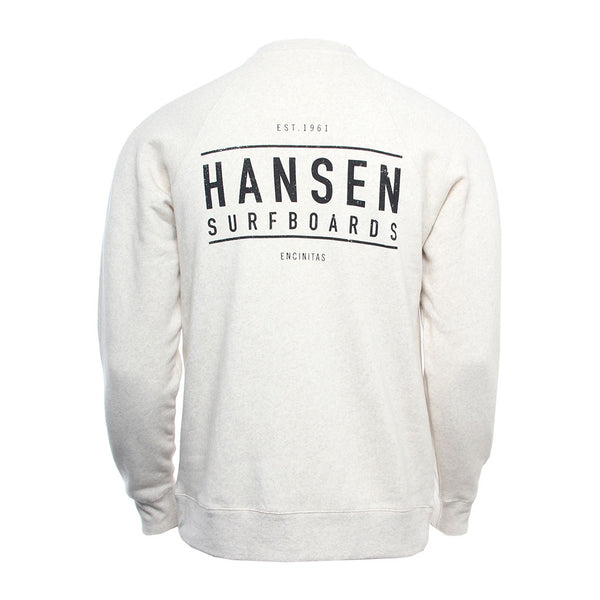 Hansen Mens Sweatshirt Box Logo Crew