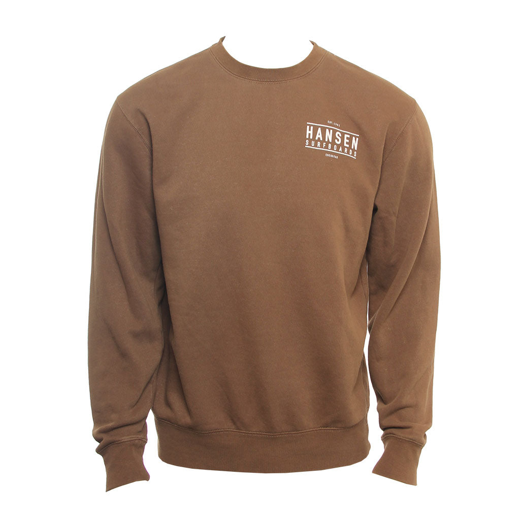 Hansen Mens Sweatshirt Hansen Sunwashed Box Corp Crew
