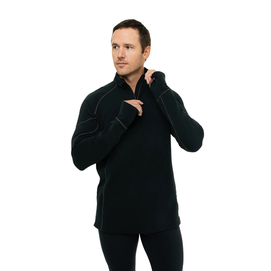 Hot Chillys Mens Base Layers Micro-Elite XT Zip-T