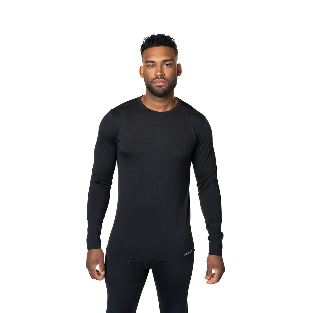 Hot Chillys Mens Base Layers Micro-Elite Chamois Crewneck