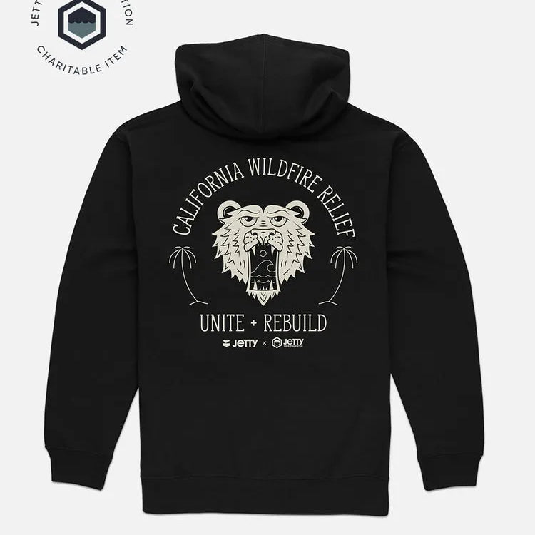 Jetty Mens Sweatshirt JRF California Wildfire Relief Hoodie