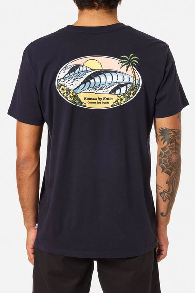 Katin Idol Print Polo Polar Navy