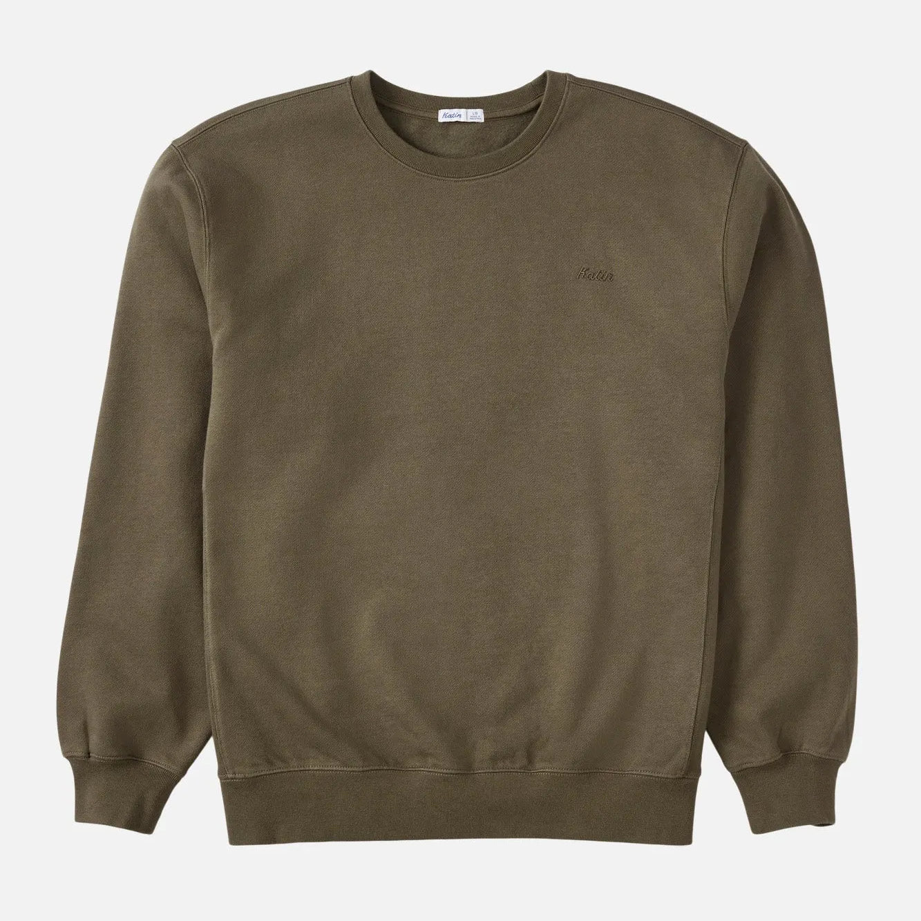 Katin Mens Sweatshirt Embroidered Crewneck