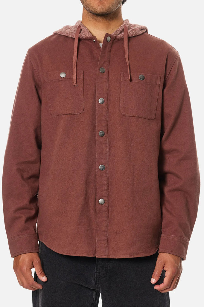 Katin Mens Shirt Harold Hooded Flannel