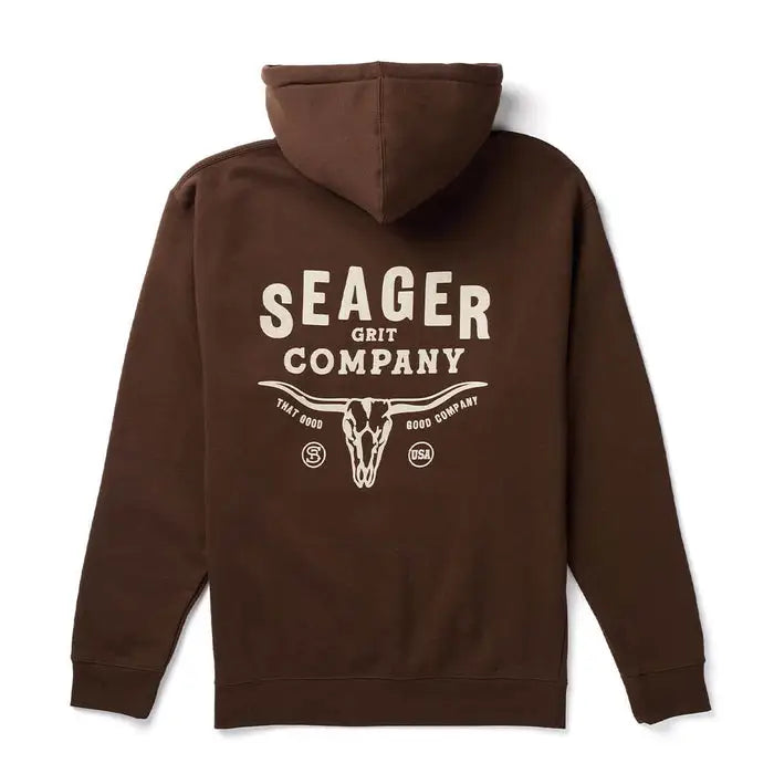 Seager Mens Sweatshirt Longhorn Hoodie