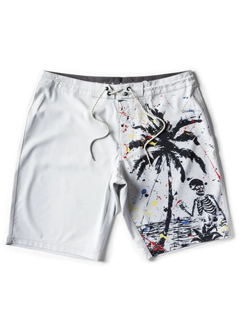 Vissla Mens Boardshorts Nk Skull Island 21"