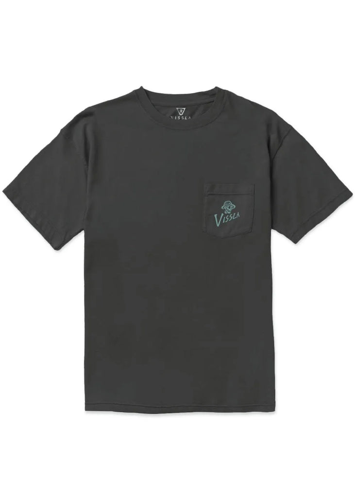 Vissla Mens Shirt Brain Bucket Premium Organic Pocket Tee