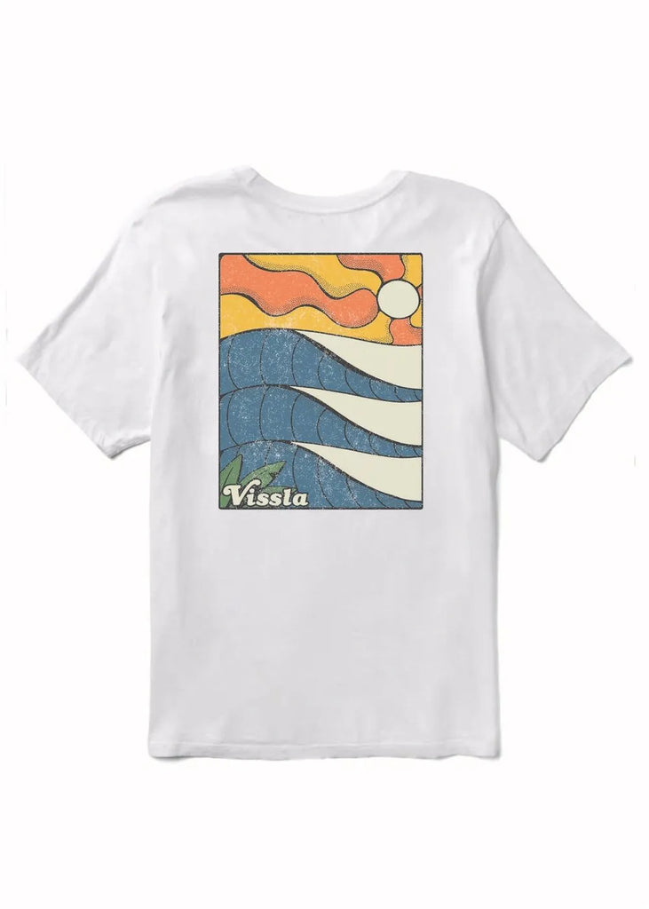 Vissla Mens Shirt Caught Inside Premium Organic Pocket Tee