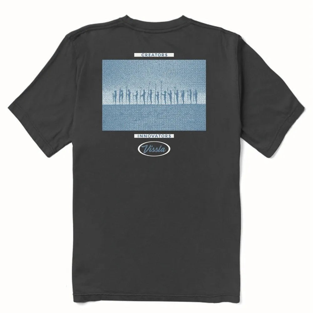 Vissla Mens Shirt Creators Gathering Premium Organic Pocket Tee