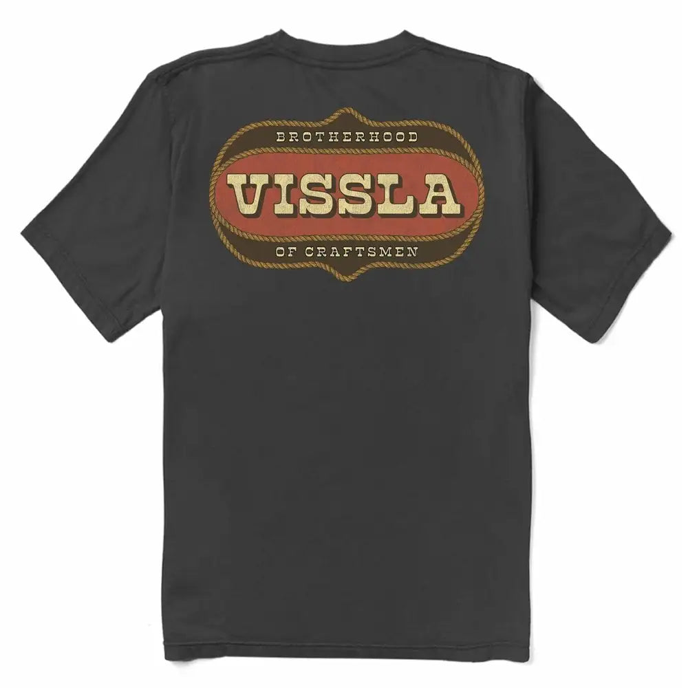 Vissla Mens Shirt Craftsman Organic Pocket Tee