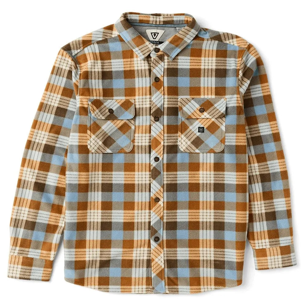 Vissla Mens Shirt Eco-Zy Long Sleeve Polar Flannel