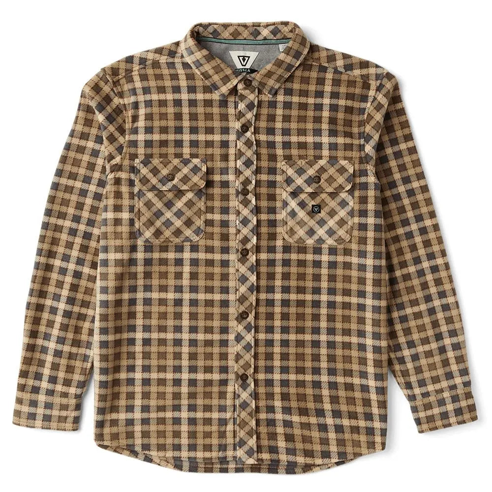 Vissla Mens Shirt Eco-Zy Long Sleeve Polar Flannel