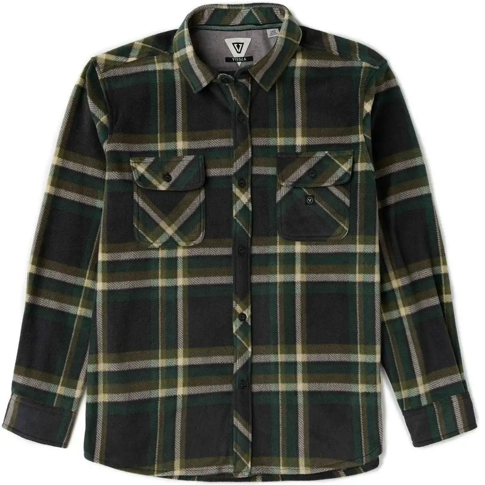Vissla Mens Shirt Eco-Zy Long Sleeve Polar Flannel