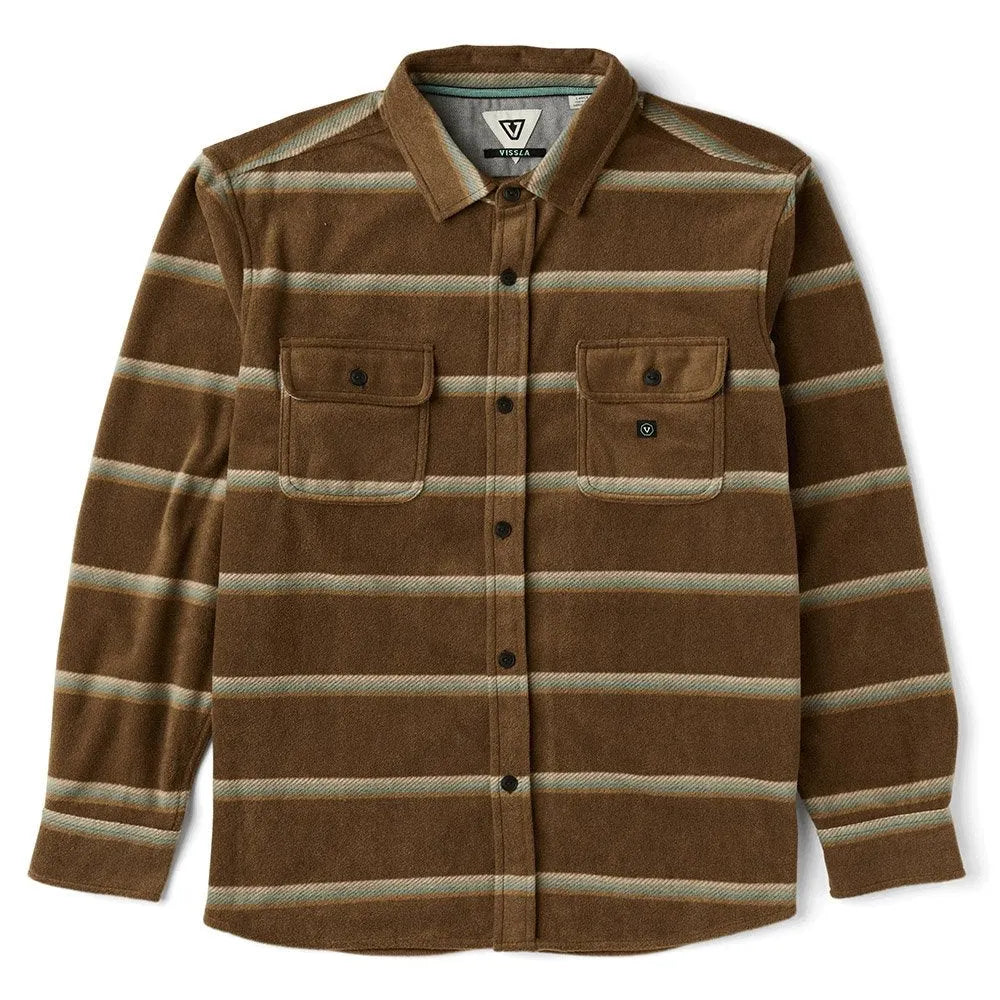 Vissla Mens Shirt Eco-Zy Long Sleeve Polar Flannel