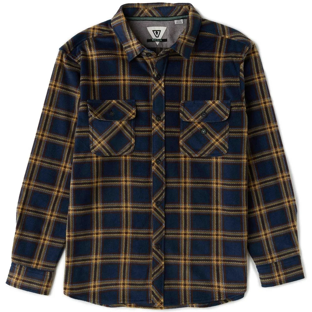 Vissla Mens Shirt Eco-Zy Long Sleeve Polar Flannel