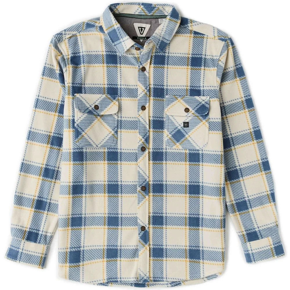 Vissla Mens Shirt Eco-Zy Long Sleeve Polar Flannel