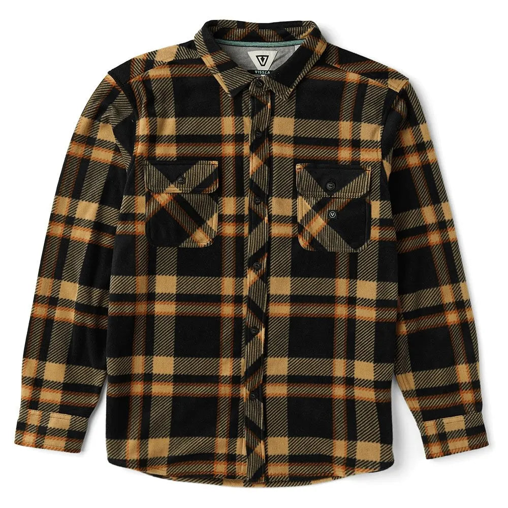 Vissla Mens Shirt Eco-Zy Long Sleeve Polar Flannel