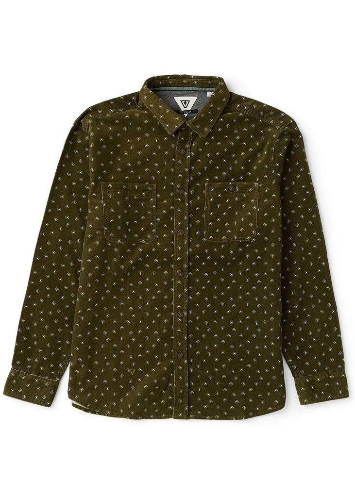 Vissla Mens Shirt Rails Cord Printed Eco Long Sleeve