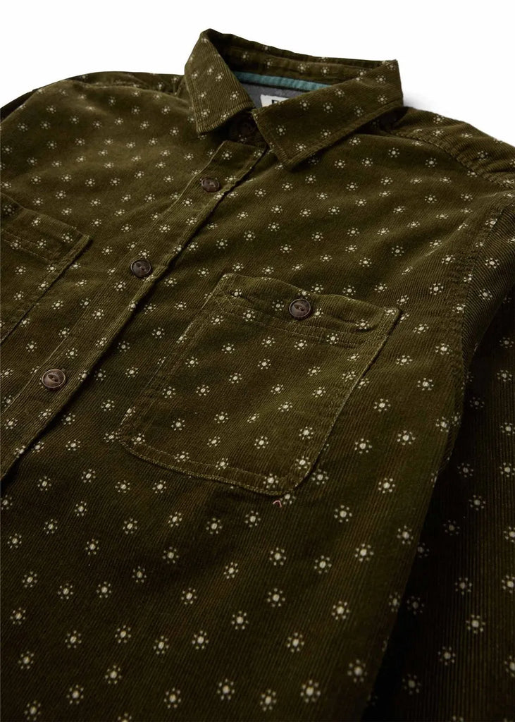 Vissla Mens Shirt Rails Cord Printed Eco Long Sleeve