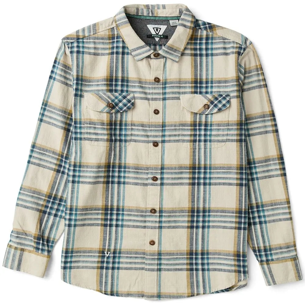 Vissla Mens Shirt Central Coast Eco Long Sleeve Flannel
