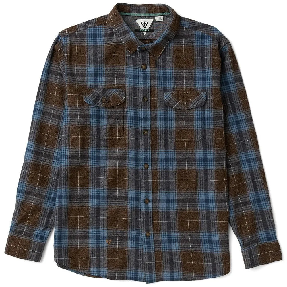 Vissla Mens Shirt Central Coast Eco Long Sleeve Flannel