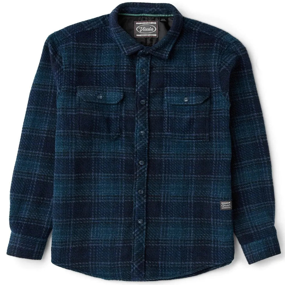 Vissla Mens Shirt Creators Mind Games Eco Long Sleeve Flannel