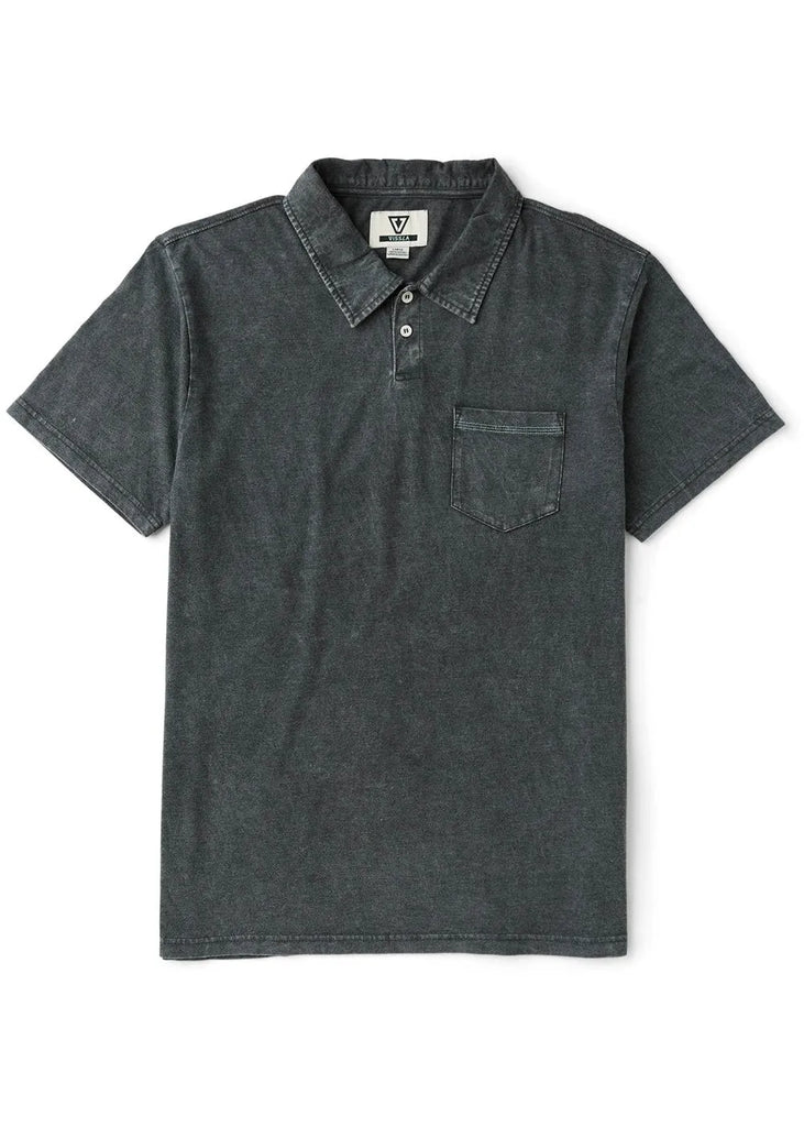 Vissla Mens Knit Solid Sets Cosmic Wash Polo