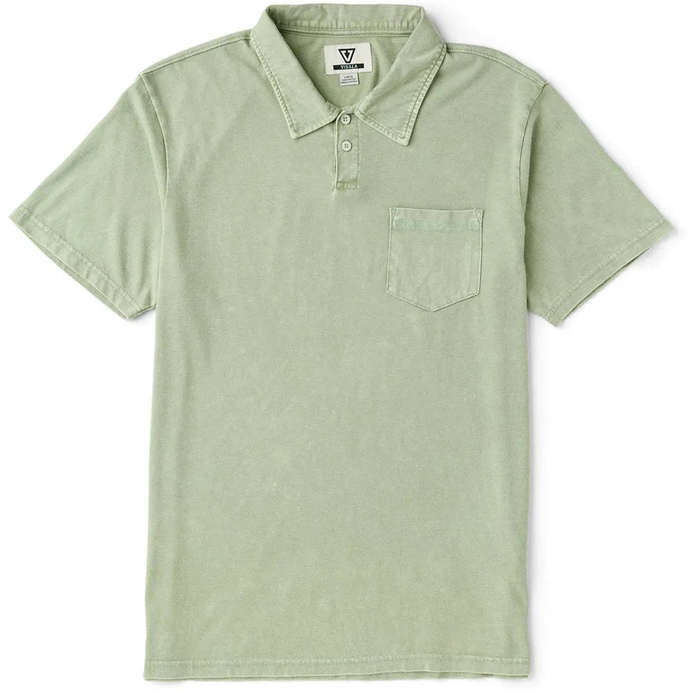 Vissla Mens Knit Solid Sets Cosmic Wash Polo