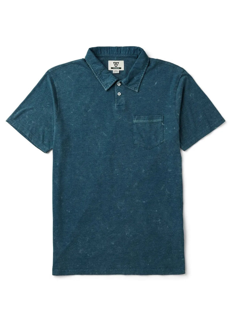 Vissla Mens Knit Solid Sets Cosmic Wash Polo